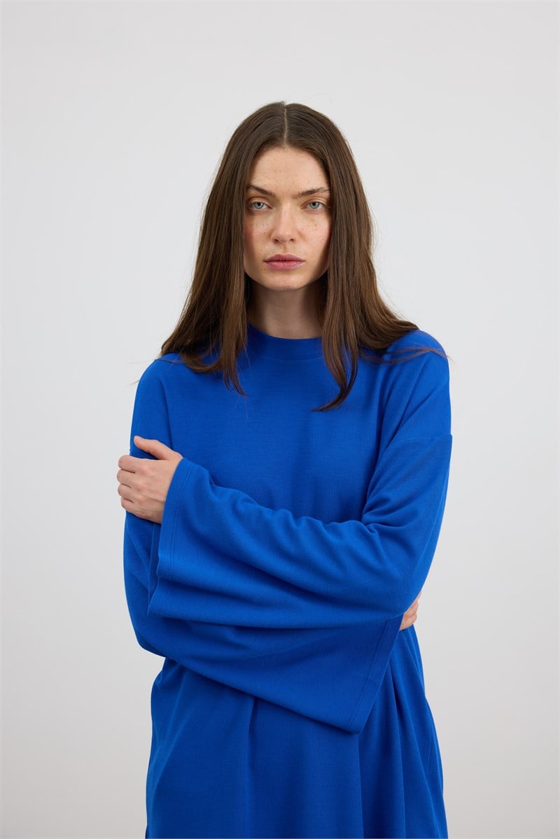 Ultrasoft Triko Tunik Kobalt Mavisi