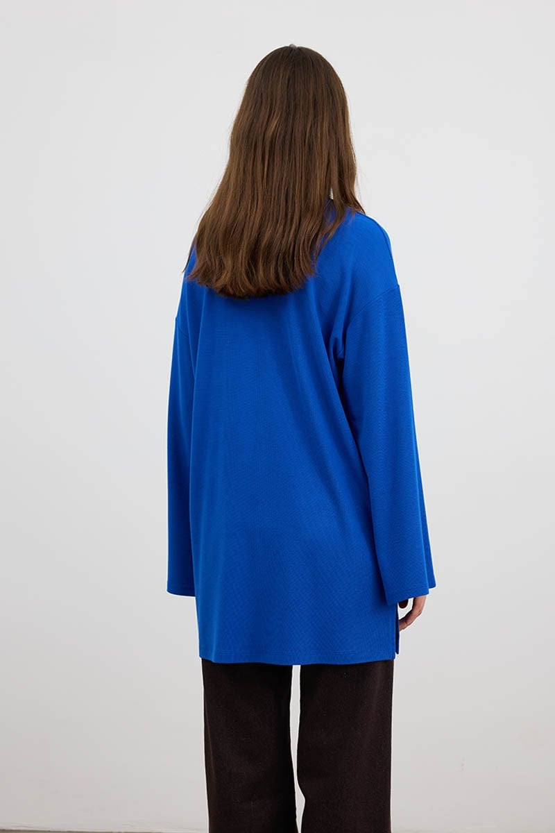 Ultrasoft Triko Tunik Kobalt Mavisi