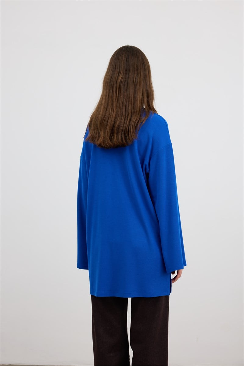 Ultrasoft Triko Tunik Kobalt Mavisi