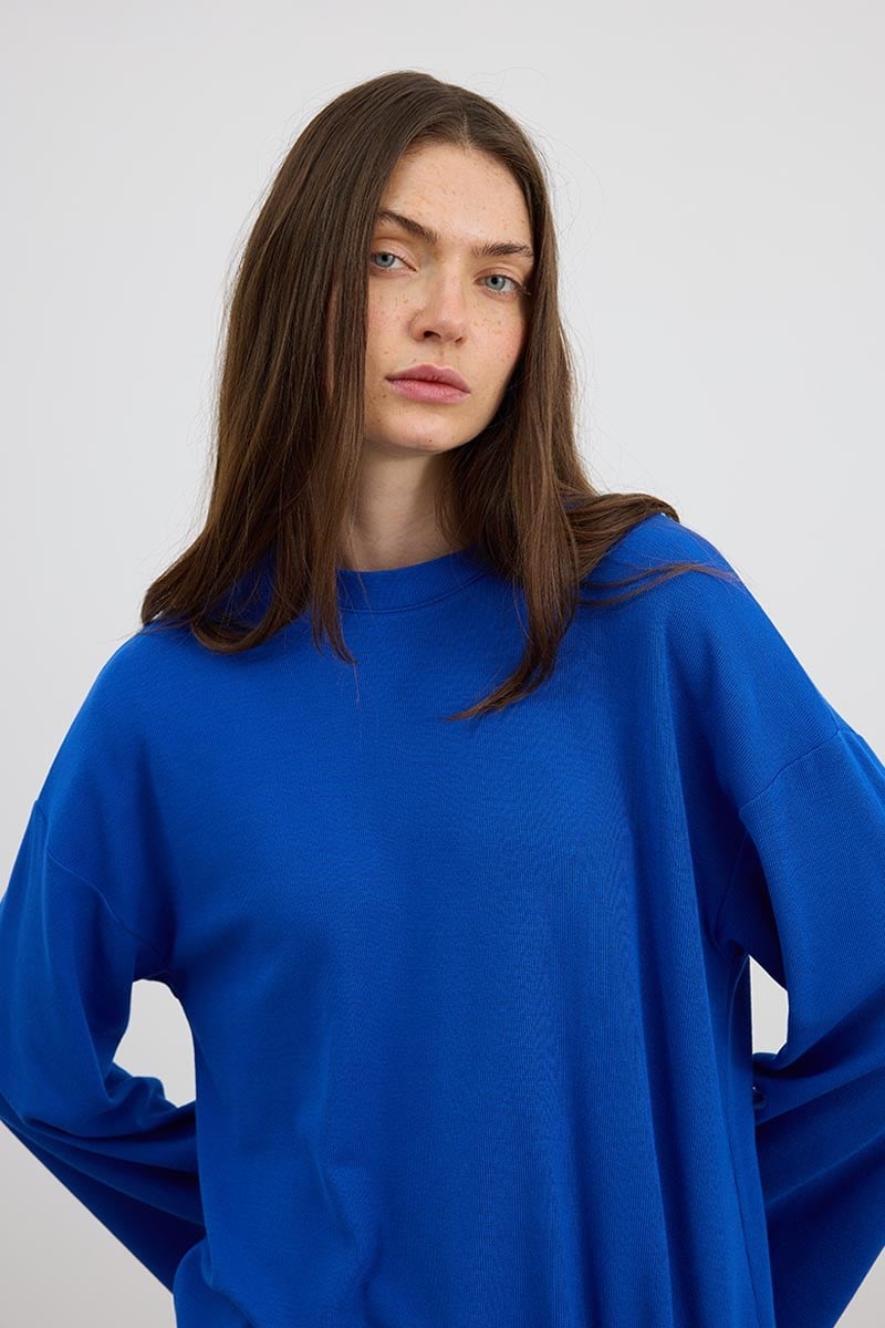Ultrasoft Triko Tunik Kobalt Mavisi