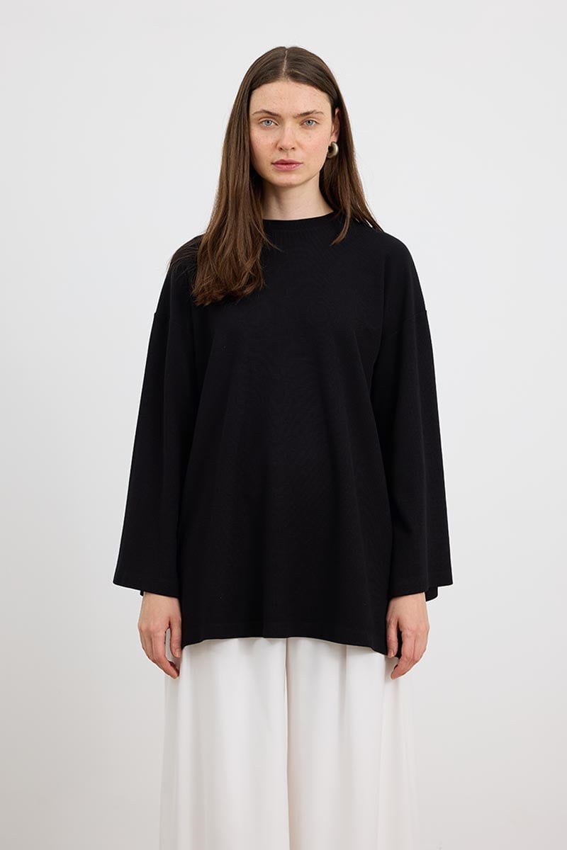 Ultrasoft Triko Tunik Siyah
