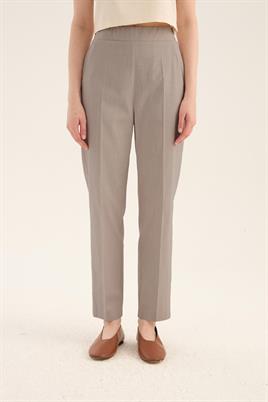 Ütü İzli Havuç Pantolon Vizon