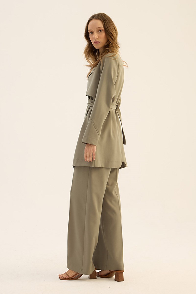 Ütü İzli Palazzo Pantolon Çağla