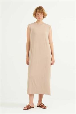 Uzun Jüpon Bej