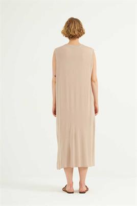 Uzun Jüpon Bej