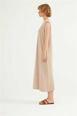 Uzun Jüpon Bej