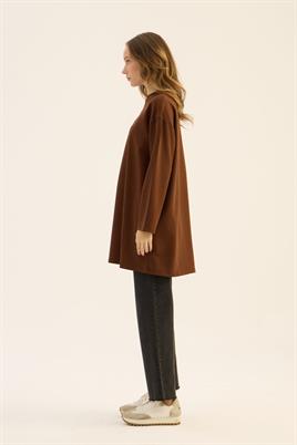 Uzun Kollu Tshirt Acı kahve