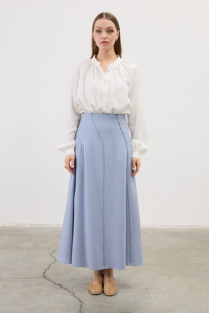 Verev Biyeli Tensel Etek Mavi