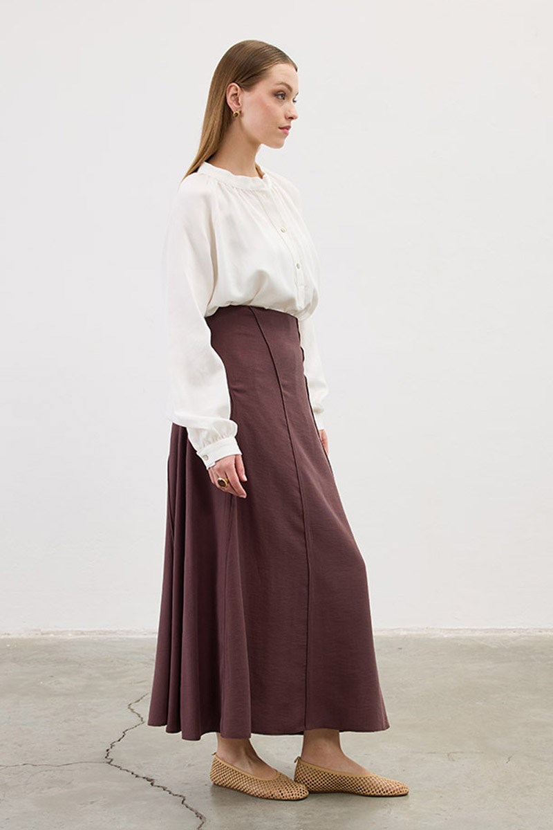 Verev Biyeli Tensel Etek Mürdüm