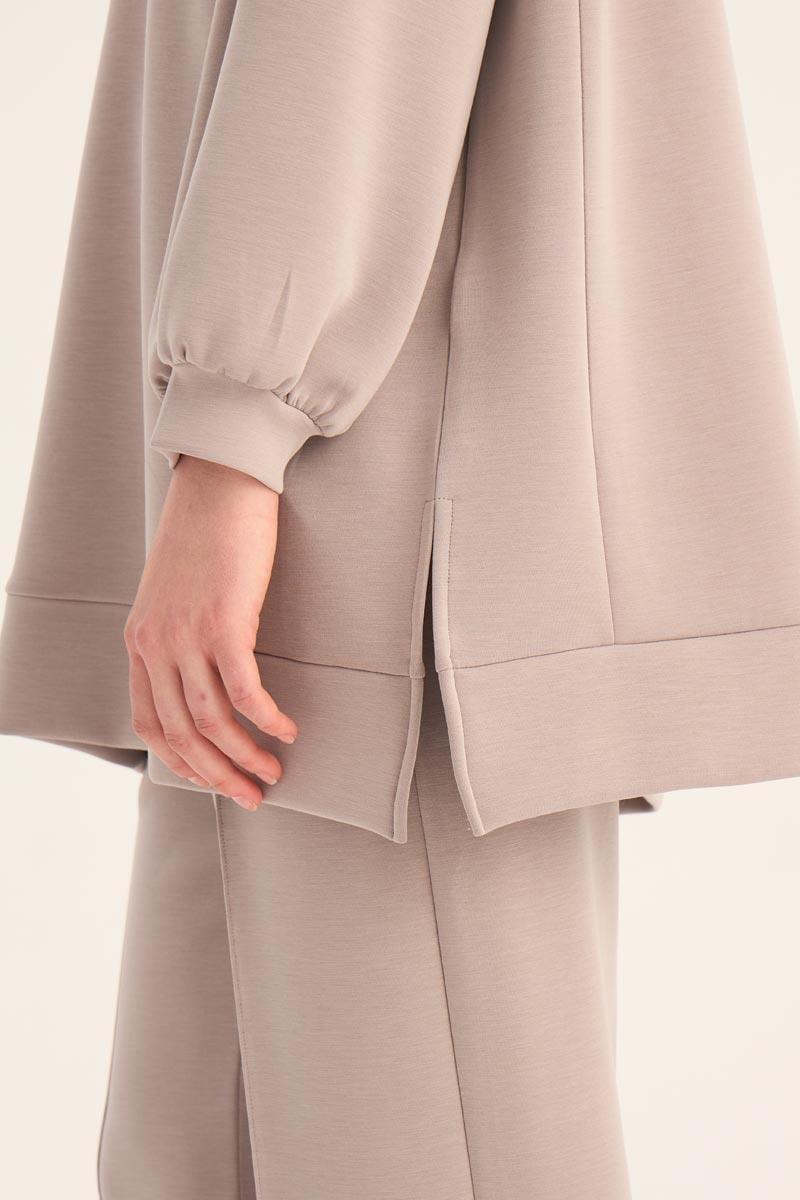 Vizon Uzun Sweatshirt Eşofman Takımı