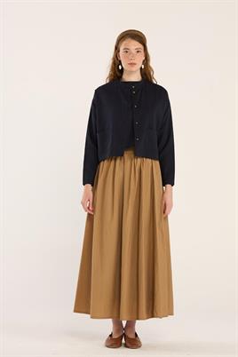 Yazlık Keten Hırka Lacivert