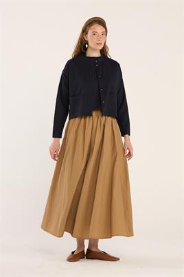 Yazlık Keten Hırka Lacivert