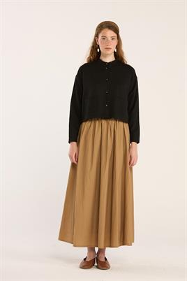 Yazlık Keten Hırka Siyah