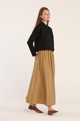 Yazlık Keten Hırka Siyah