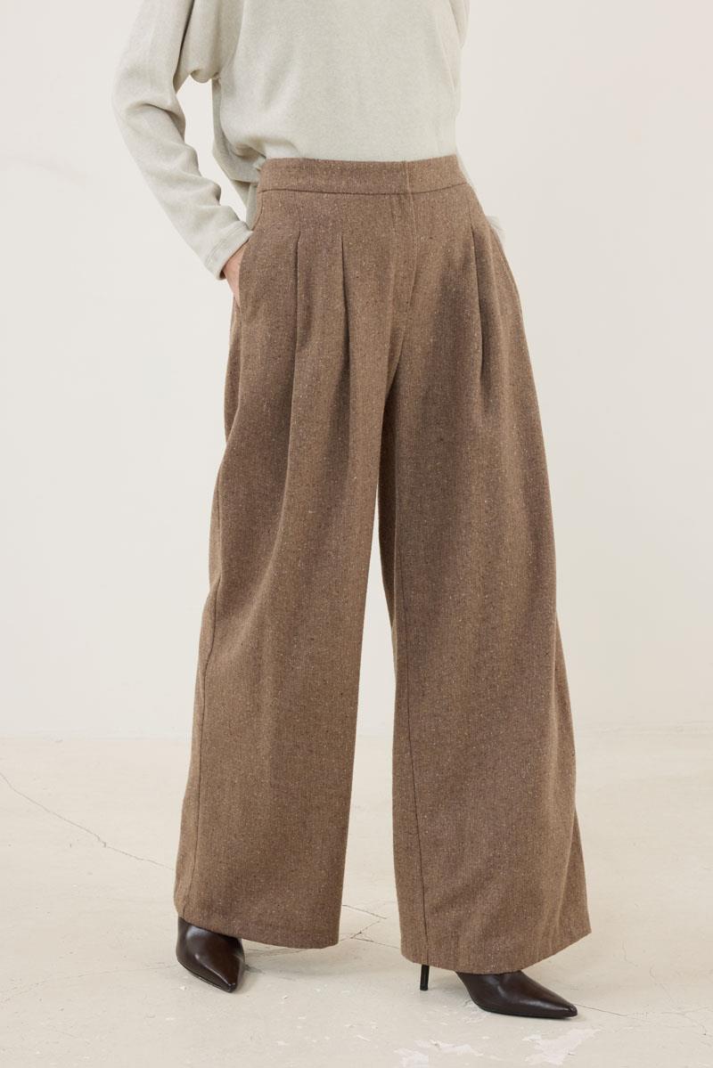 Yün Karışımlı Pantolon Vizon