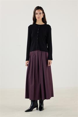 Kısa Triko Hırka Siyah