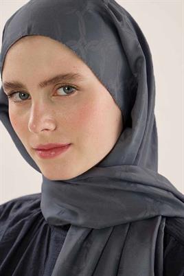 Zincir Desenli Şal Antrasit