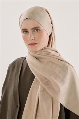 Zincir Desenli Şal Bej