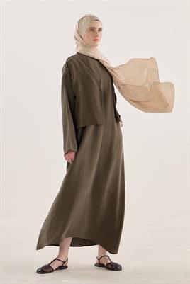 Zincir Desenli Şal Bej