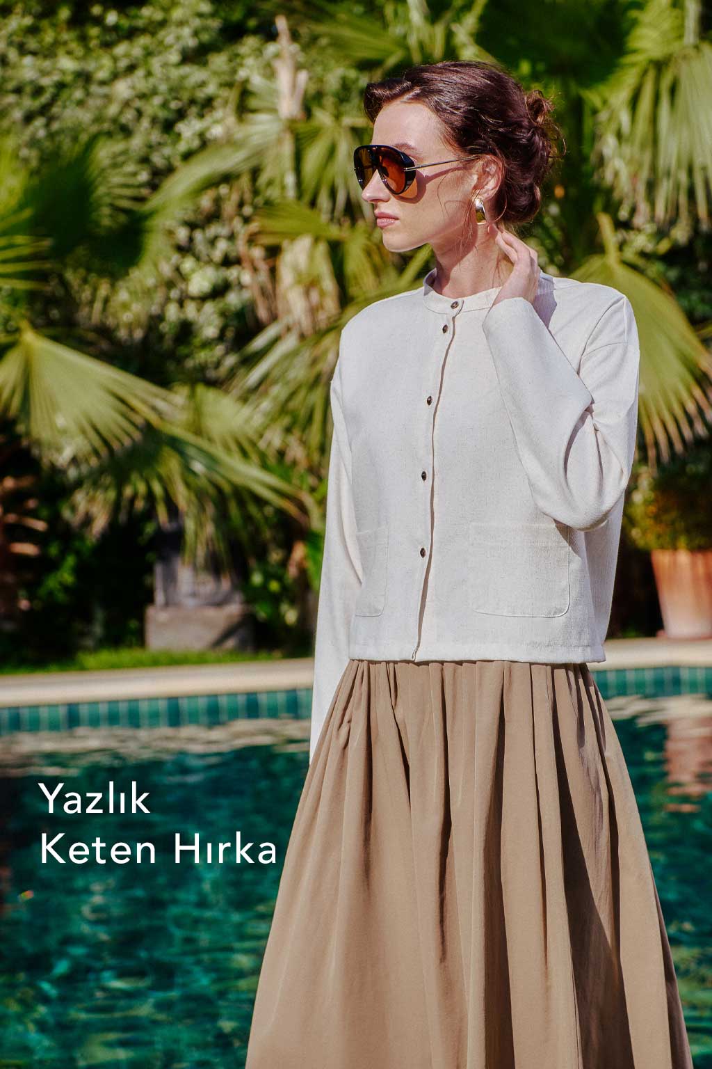 yazlık keten hırka