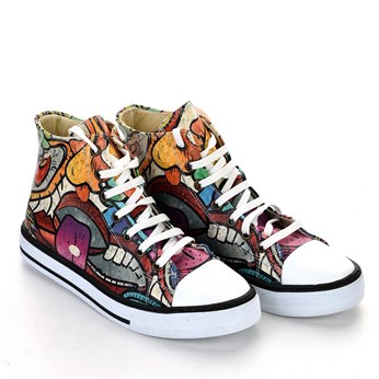 7104 Renkli Kaydırmaz Taban Sneakers
