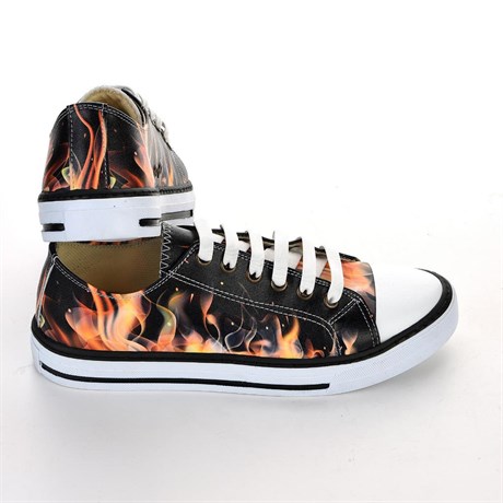 7009 Alev Kaydırmaz Taban Kısa Sneakers