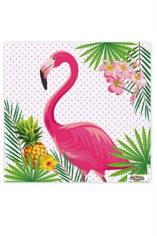 Flamingo Parti Temalı Peçete 20 li