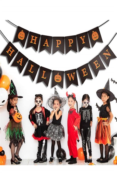 Happy Hallowen Siyah Banner