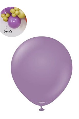 Lavanta Renk Retro Lateks Balon 10 Adet