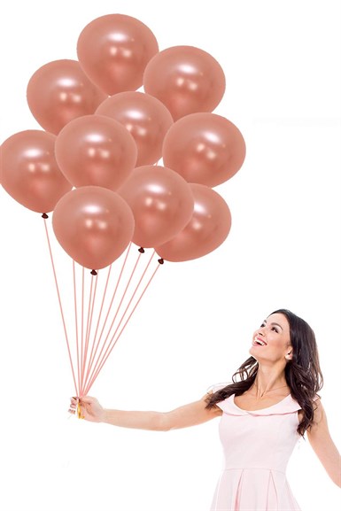 Rose Gold Metalik Balon