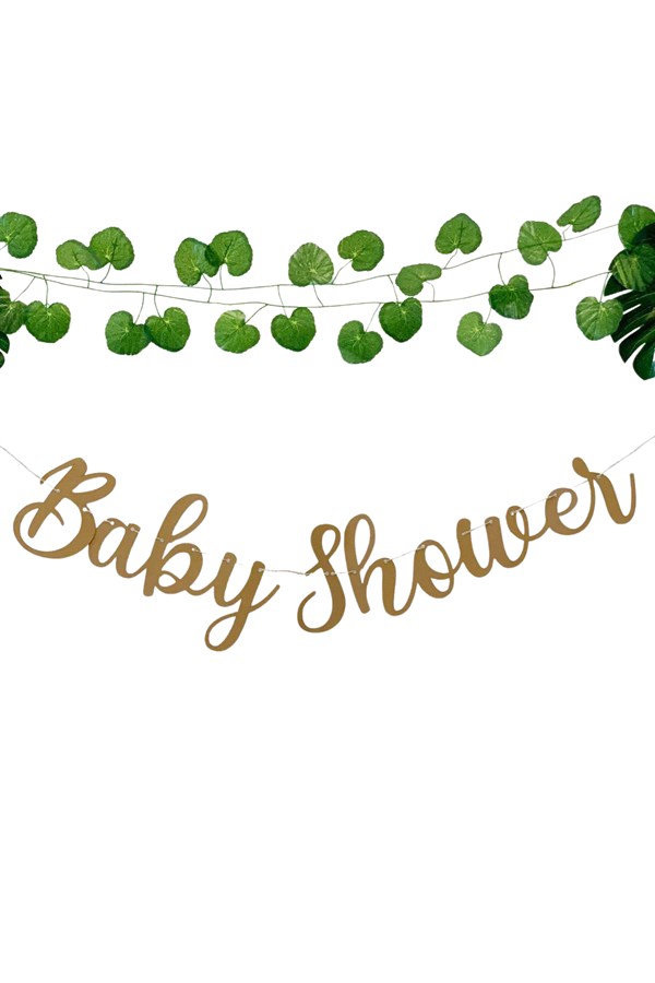 Baby Shower Kraft Retro Renk Yazı Süs