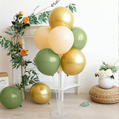 Balon Standı Küf Yeşili Gold Krem
