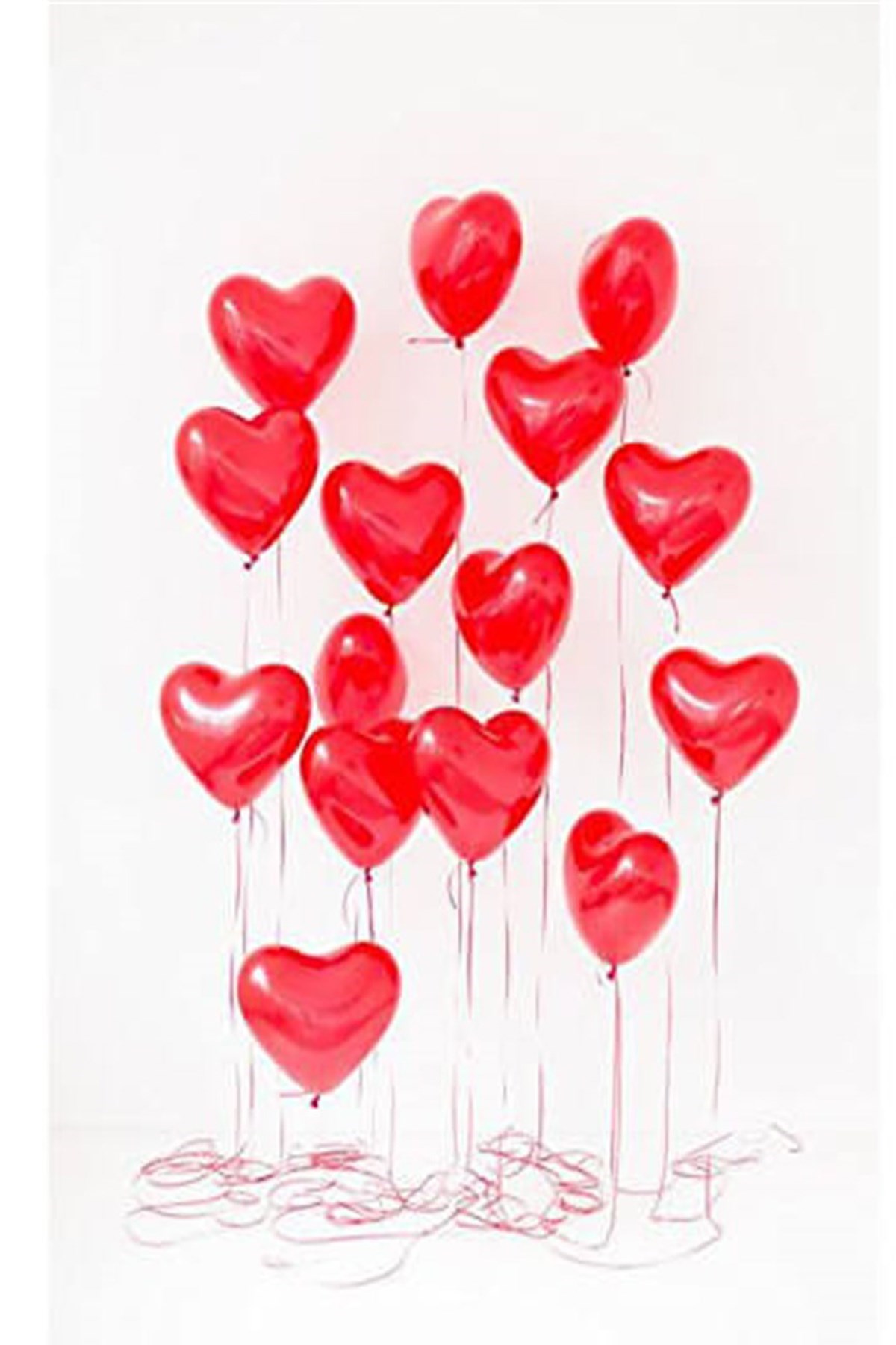 Kırmızı Kalp Balon 50 li Paket | Partifabrik.com