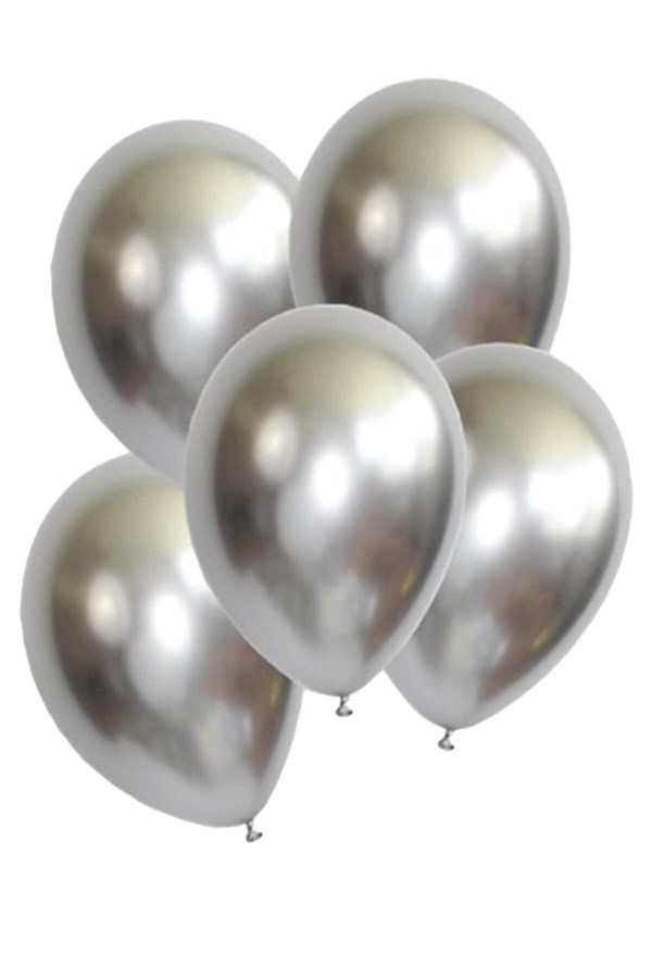 145 adet lacivert gümüş balon Garland seti, gümüş konfeti ...