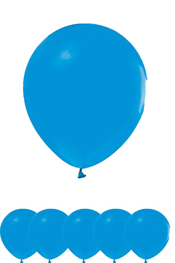 Mavi Renk Mat Pastel Balon | Partifabrik.com