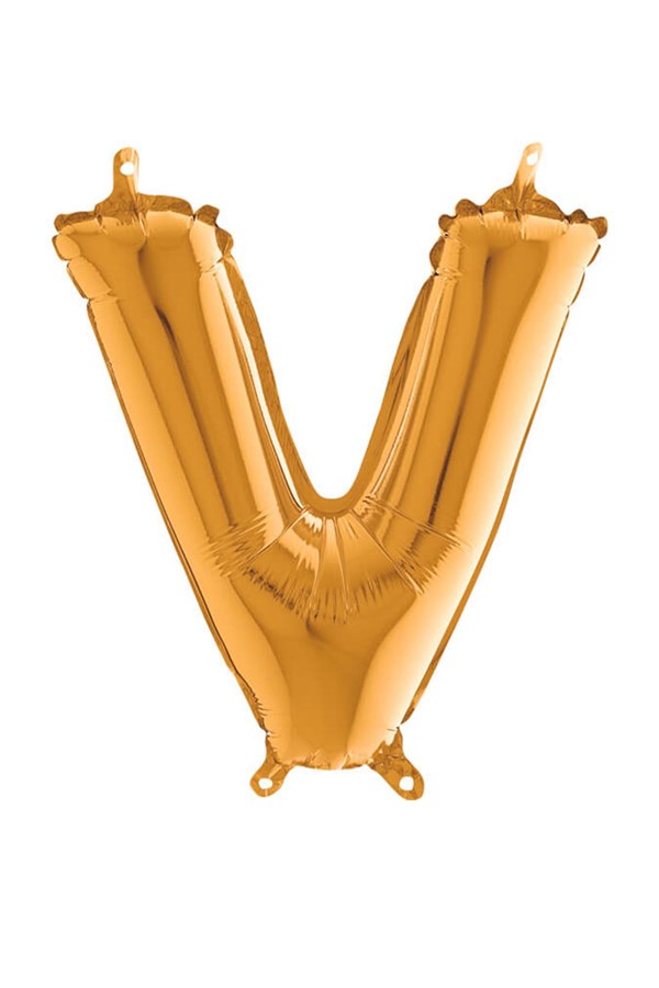 Harf Balon Altın Renk 100 cm V