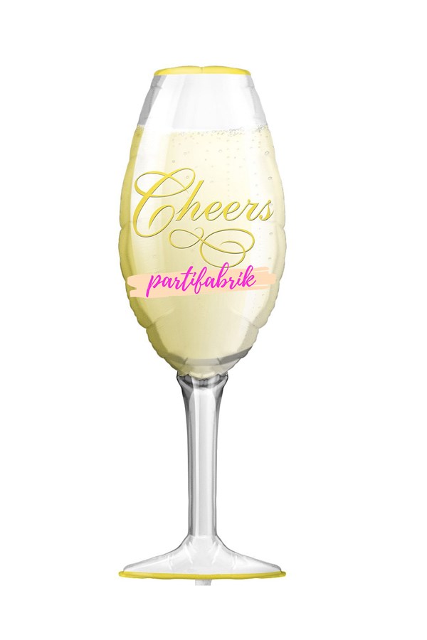 Şampanya Bardağı Folyo Balon 92x37cm