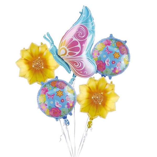 Sevimli Kelebek Temalı Balon Seti 5 Adet