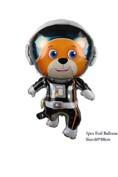 Astronot Ayı Uzay Temalı Folyo Balon