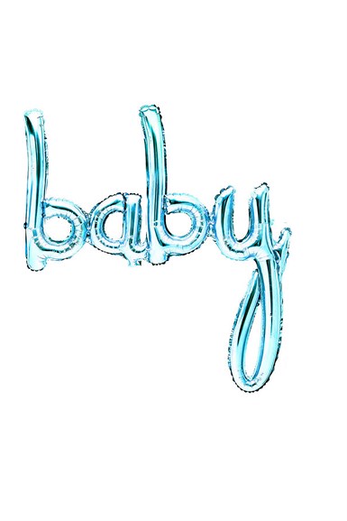 Baby İtalik Folyo Balon Bebek Mavisi 83 cm