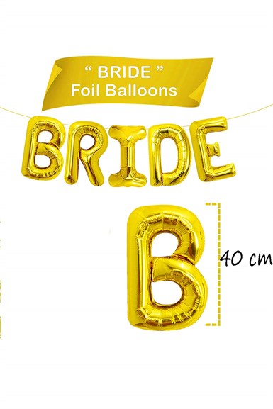 Bekarlığa Veda Bride To Be  Folyo Balon Seti 40 cm