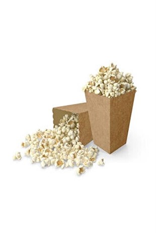 Kraft Doğal Renk Mısır Popcorn Kutusu 8 adet
