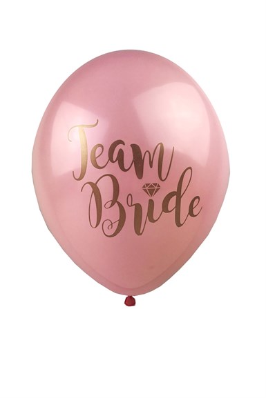 Team Bride Baskılı Pastel Balon 10 lu