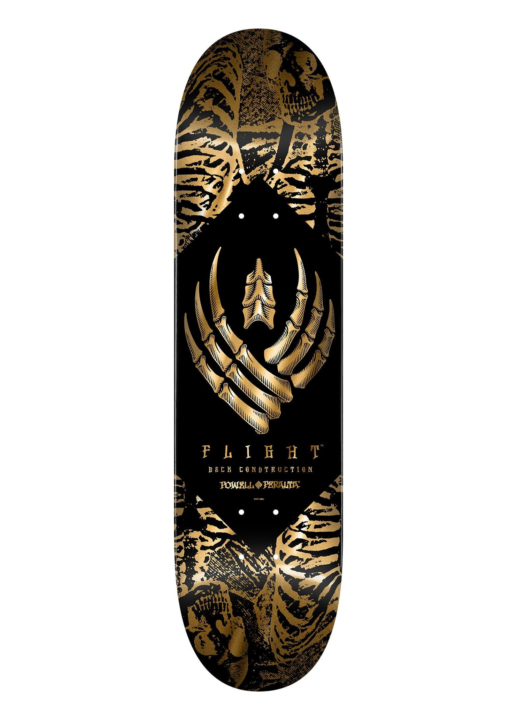 FLIGHT ® Powell Peralta 8.63 Skeleton Gold Foil Deck Kaykay Tahtası 