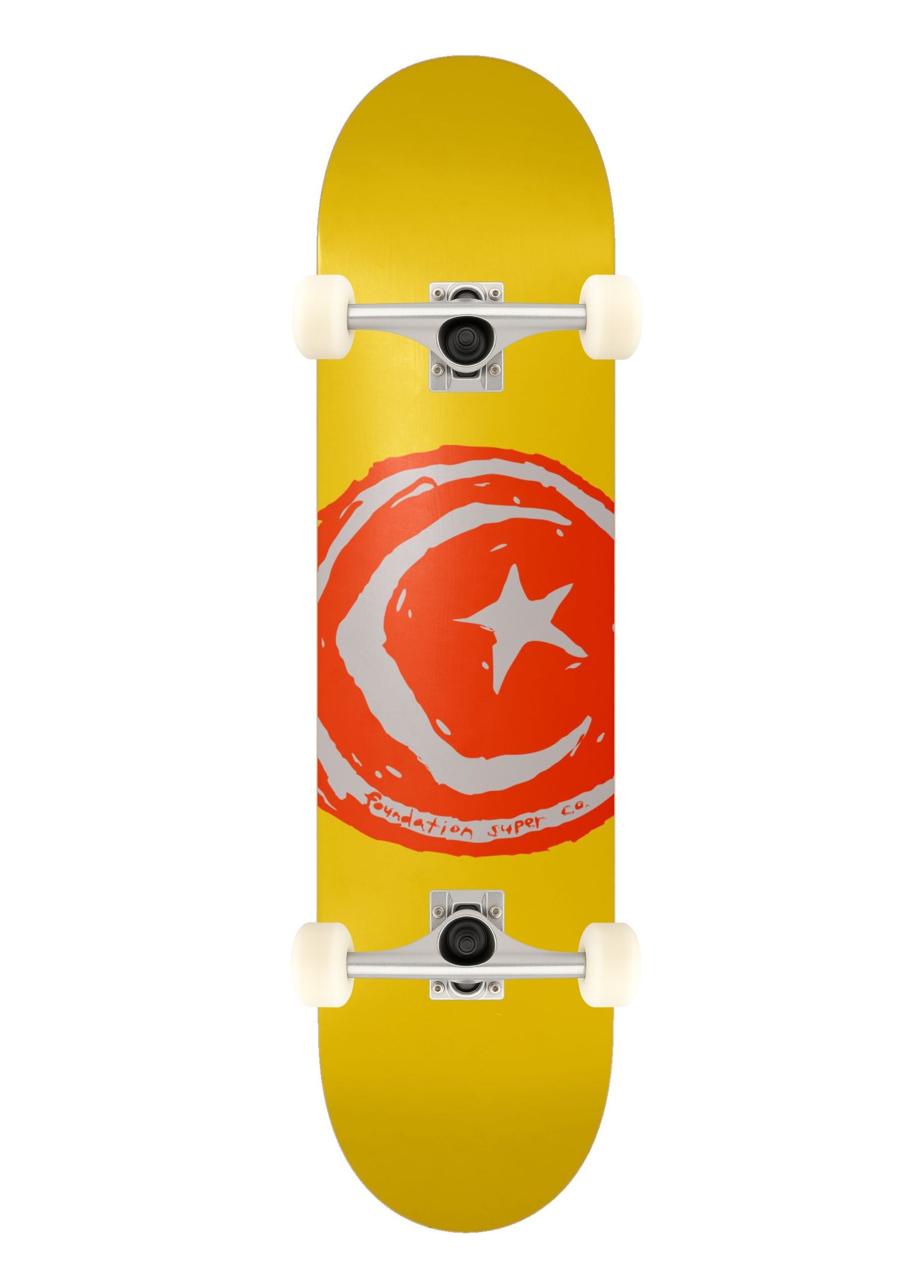 Foundation 8.25 Star And Moon Yellow Complete Profesyonel Kaykay 