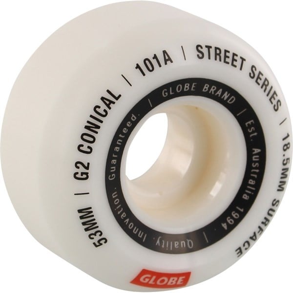GLOBE G2 CONICAL STREET WHITE ESSENTIAL 101A 53MM KAYKAY TEKERLEK SETİ 