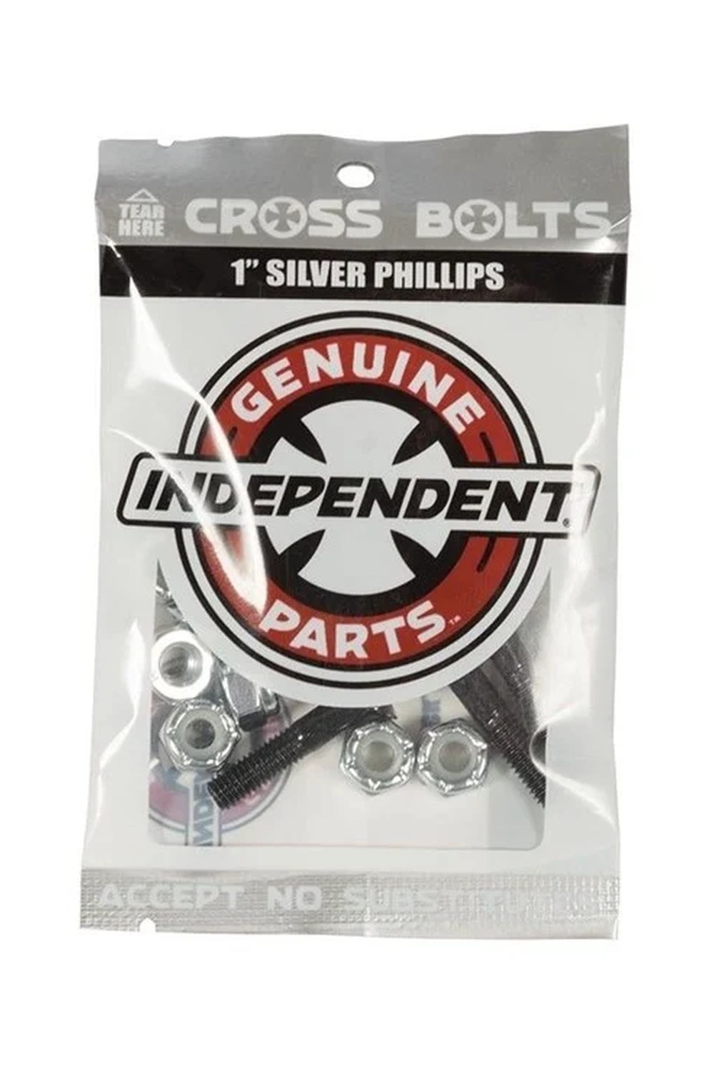 INDEPENDENT PHILLIPS 1 SİYAH GÜMÜŞ KAYKAY VİDA SETİ 