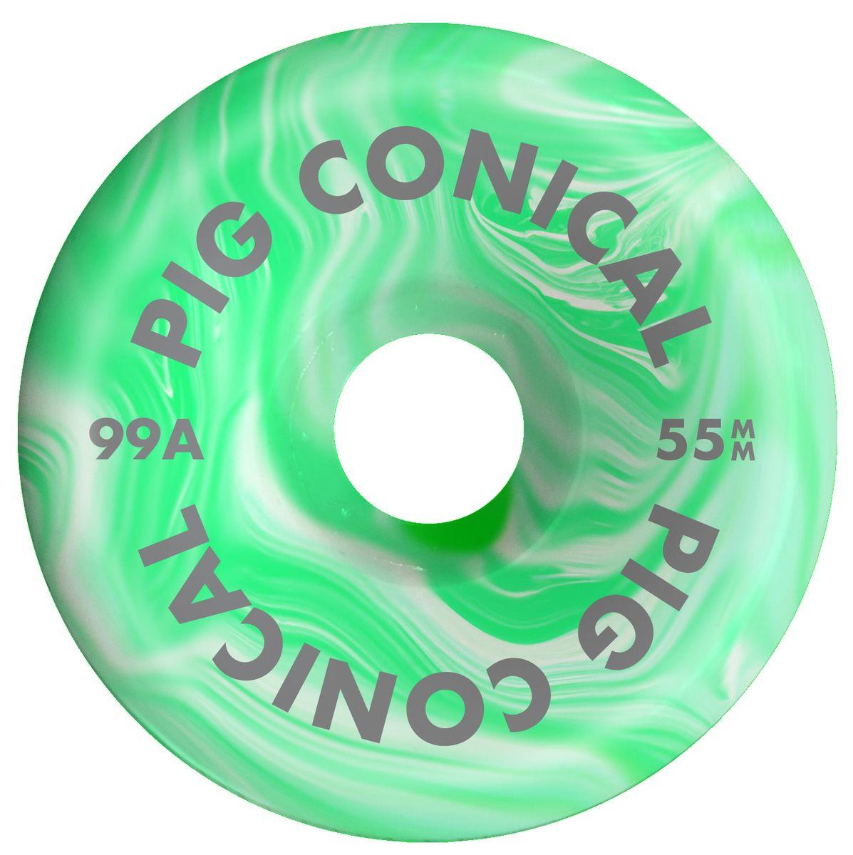 Pig Conical 55MM 99A Swirl Wheels 