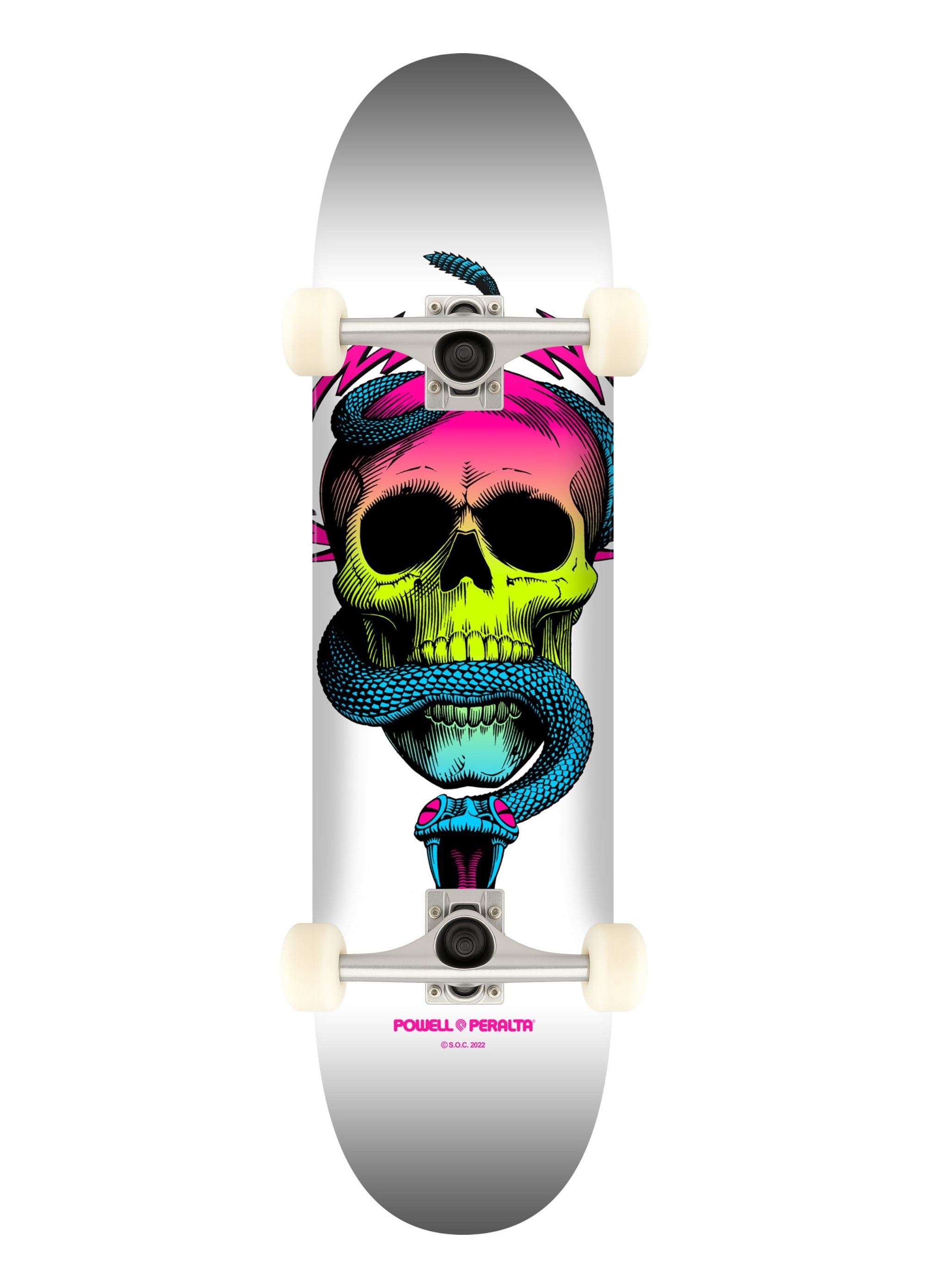 Powell Peralta 8.0 McGill Skull & Snake Lime Fade Yellow White Complete Profesyonel Kaykay 
