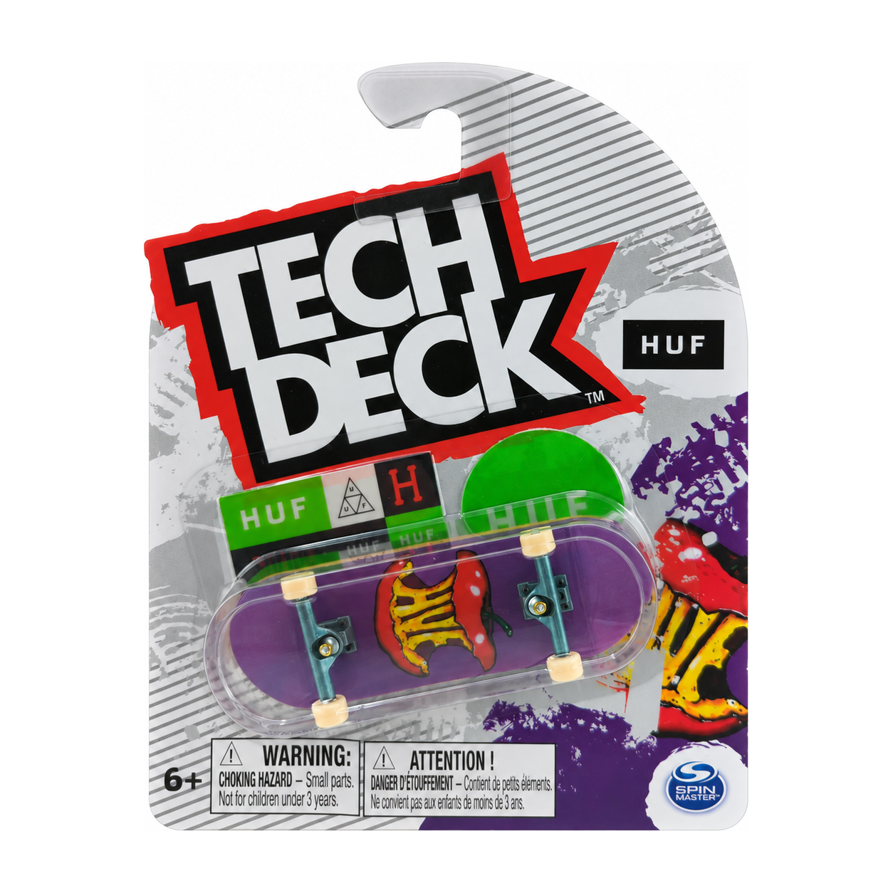 Tech Deck + Hediye Sticker Paketli Parmak Kaykayı Apple Skateboard Purple  